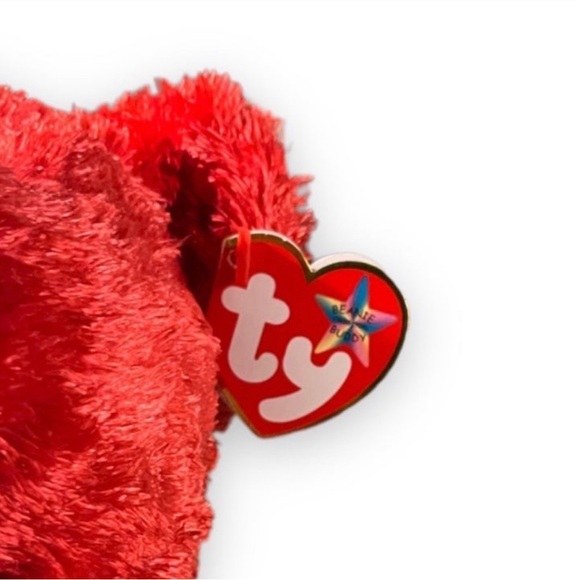 Vintage 2001 Ty Beanie Babies The Beanie Buddies Sizzle Valentines Day Bear 14” - Picture 2 of 5